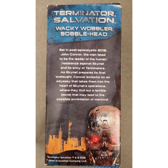 TERMINATOR SALVATION T-600 EYES LIGHT UP FUNKO WACKY WOBBLER BOBBLE-HEAD 2009 - Picture 4 of 7